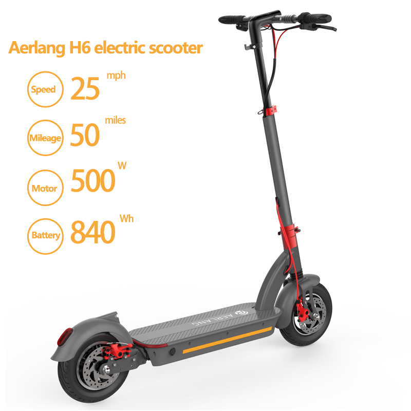 Электрический скутер Aerlang H6 500 Вт 48V17.5Ah со склада в ЕС/США