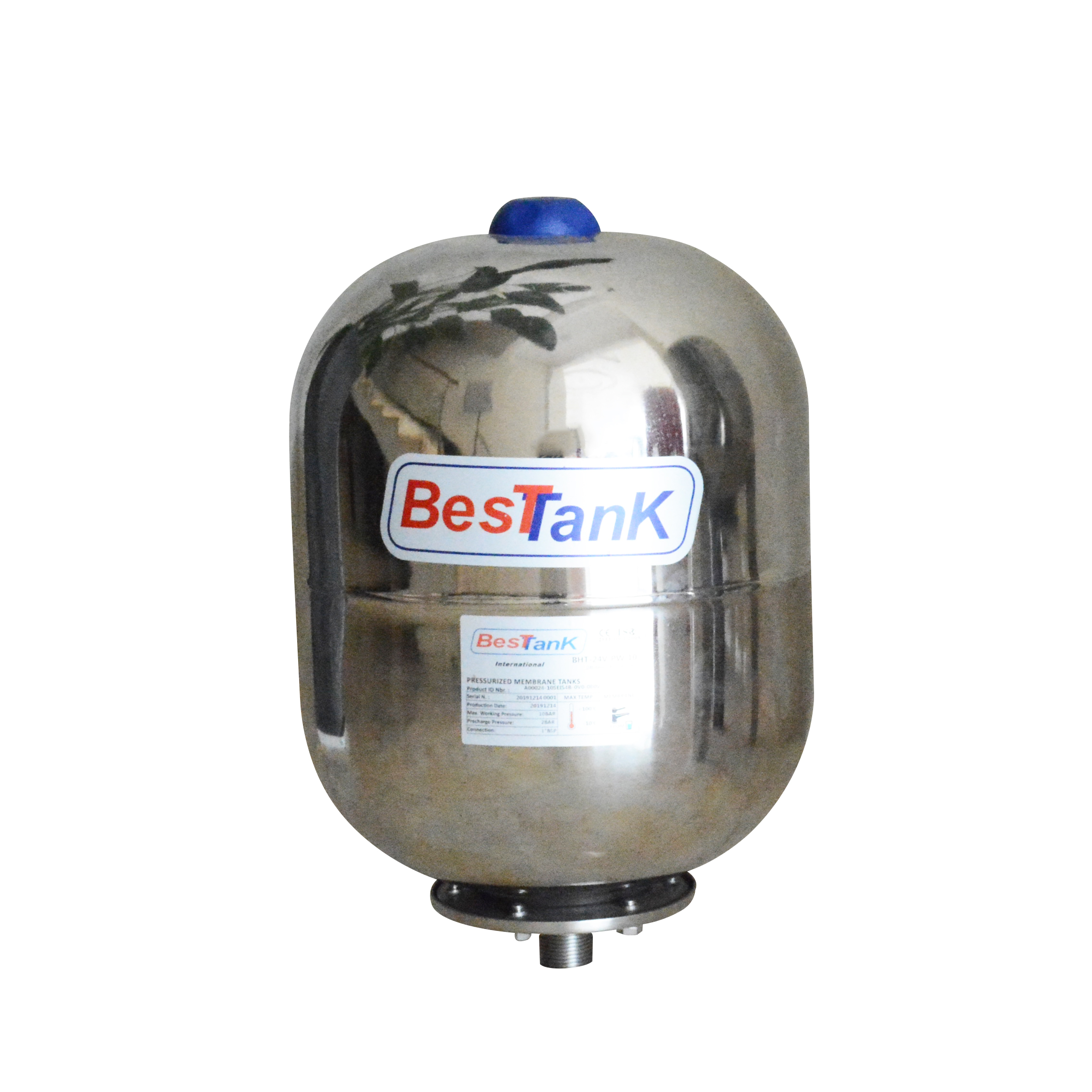 Вертикальный резервуар для воды с обратным осмосом BESTANK 24lt из нержавеющей стали