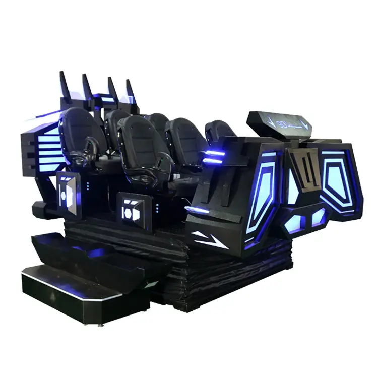 VR six seats ship 360 Ride Roller Coaster virtual reality spaceship simulator