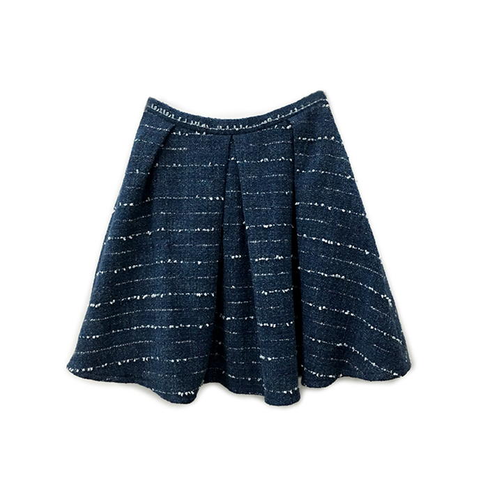 New Fashion Women High Waist Simple Big Hem Hot Sell Short Skirt Hong Kong Designer 1822 Simple Design Skirt DF031404