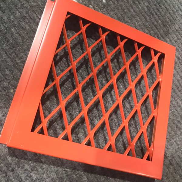 Aluminium Mesh Facade Panel Metal Hexagonal Mesh Hook-on Ceiling