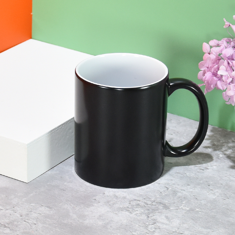 Promotional Price 11 oz high quality Sublimation Blanks customized cup temperature sensing color changing ceramic mugs