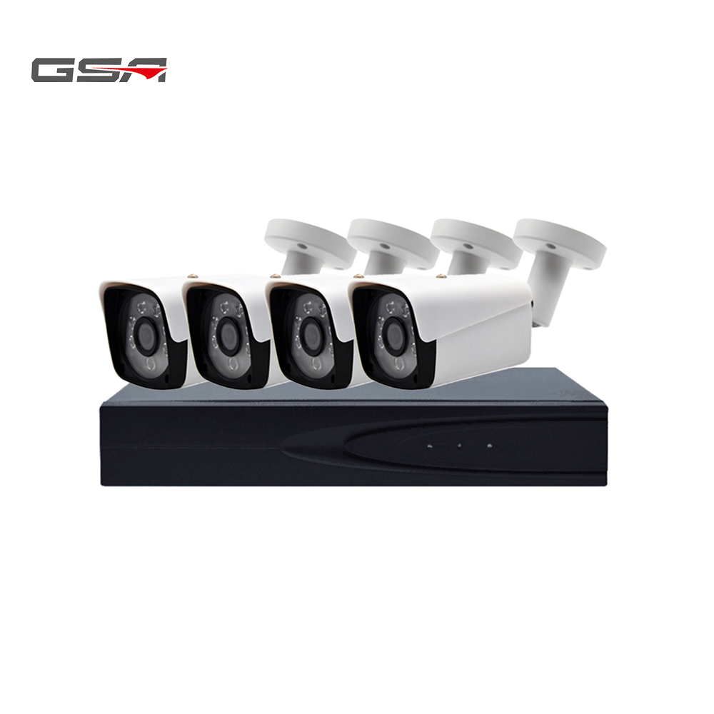 Комплект 2mp Cctv камера комплект De камара-де-seguridad X 4 Cctv Ahd открытый 4ch 5MP-N с Der Распознавание лиц 2MP/1080P GSA-AH4604T 1ch