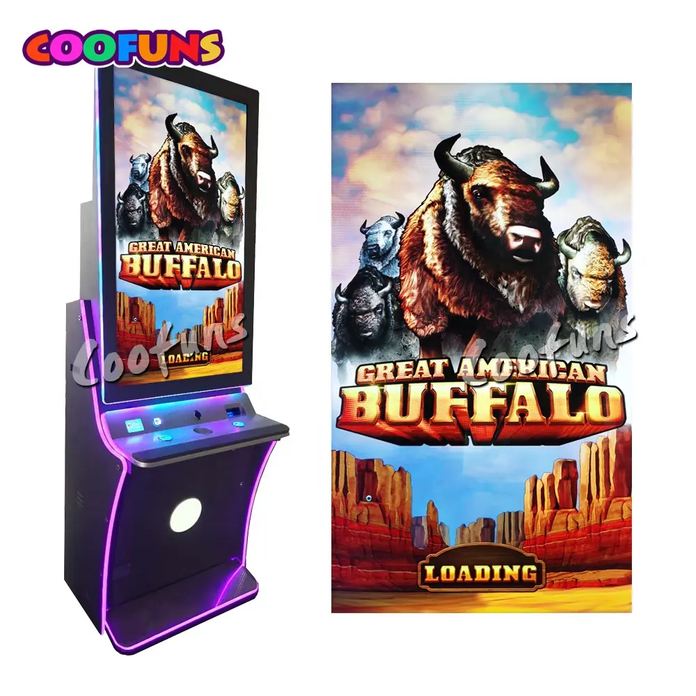 COOFUNS Multi Skill Games Board 5 IN 1 Vertical Buffalo Slots Video Game FUSION Machine