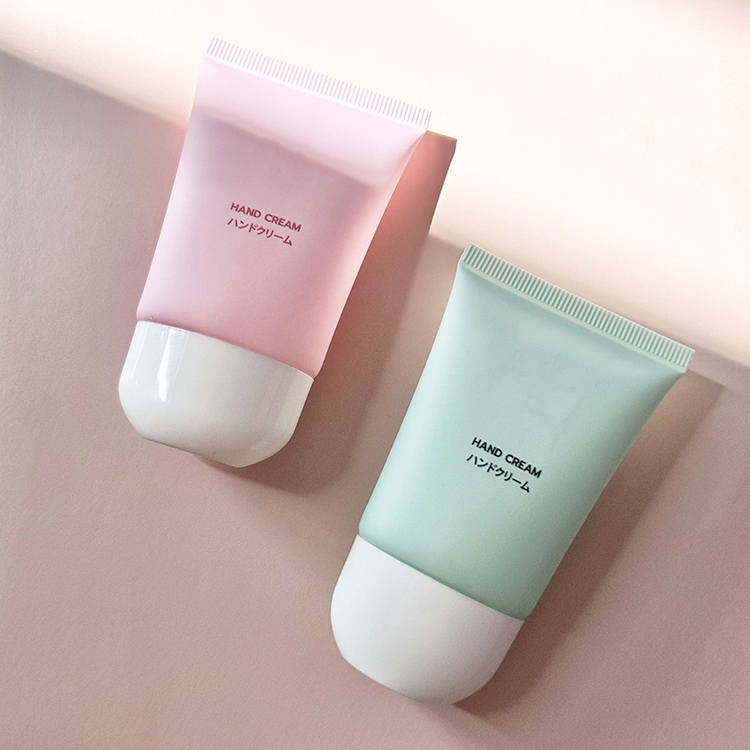 Flat tube luxury 20ml 5 layers cosmetic tube green mask soft PE tube for hand cream makeup container