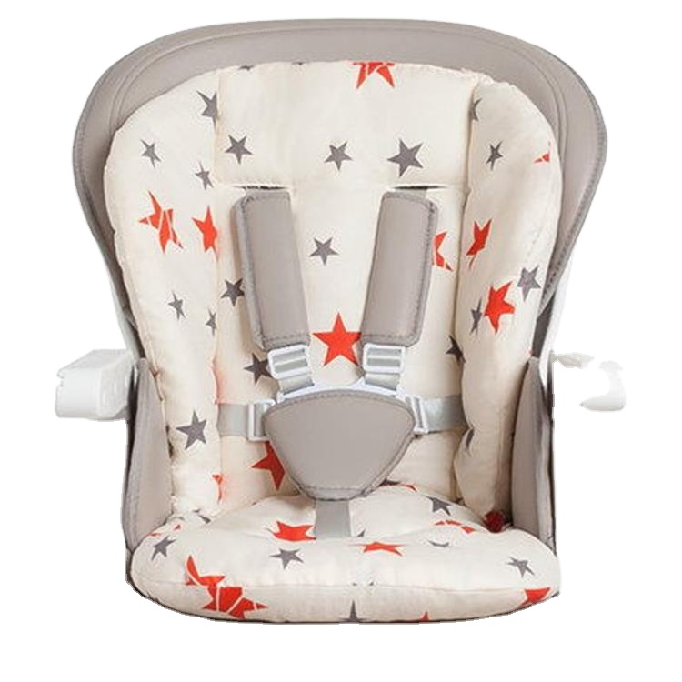 Wholesale Colorful Baby Stroller Pad Cheap Dining High Chair Seat Pad Cotton And Polyester Stroller Seat Pad