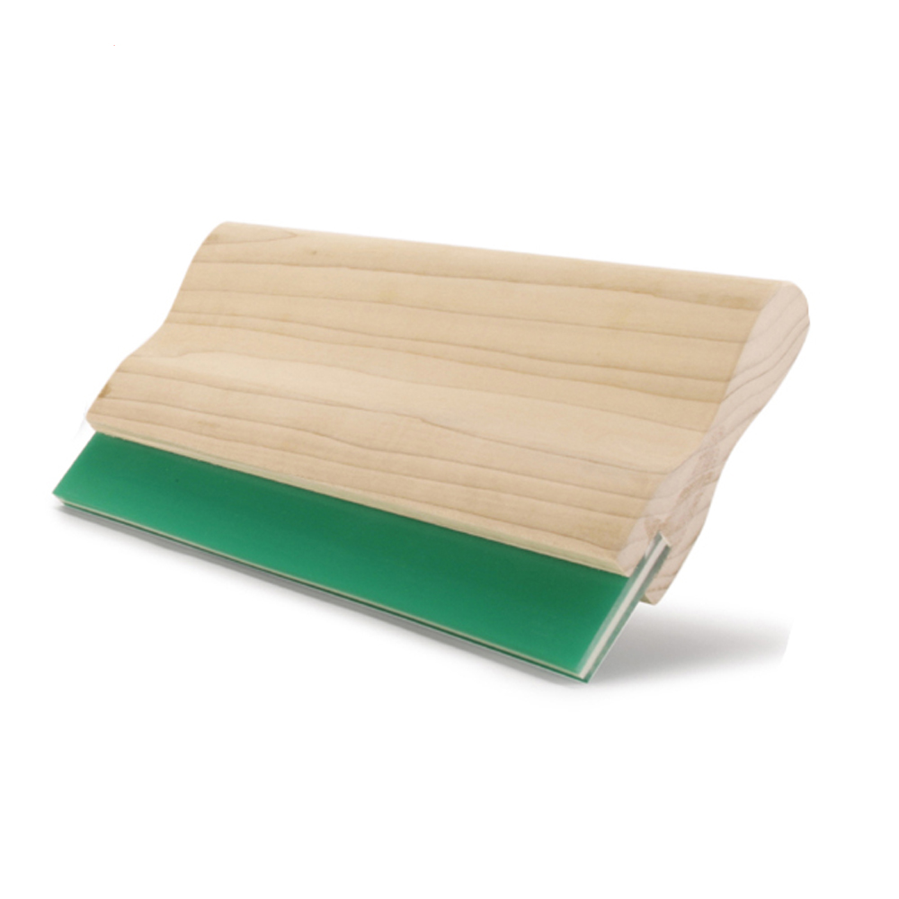 15inch silk screen printing wooden handle squeegee ink scraper with wooden rubber