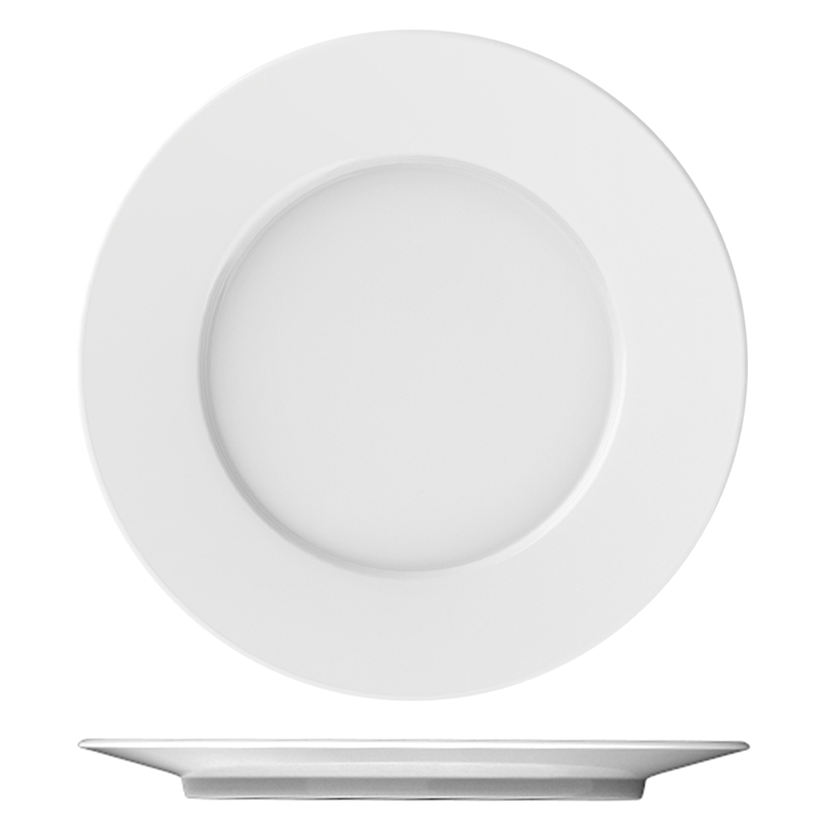 Simple Plain Small Round Solid White Porcelain Ceramic Dish Plate T101002