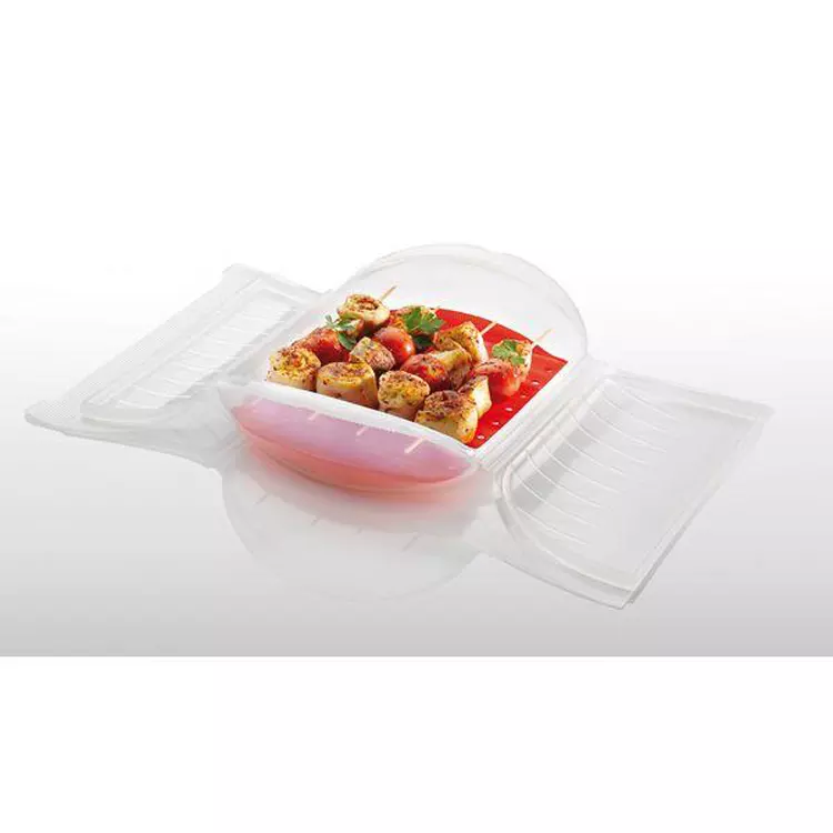 Пароварка для овощей, морепродуктов, хлеба, микроволновки, карманный силиконовый паровой чехол, силиконовая Пароварка с крышкой