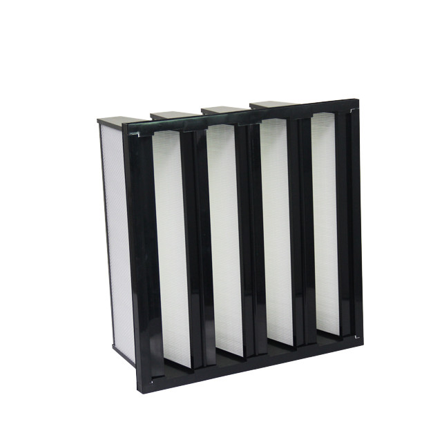 Filter With Abs Or Pvc Plastic Frame V-Bank Compact Hepa Air Filter Hepa Filter For Pharmaceutical Company