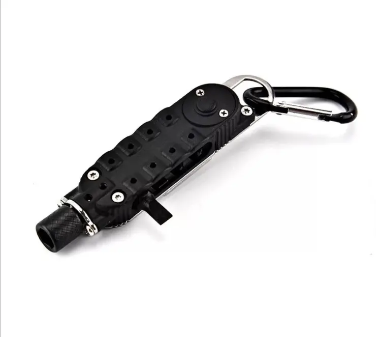 Mini Portable Pocket Size Hand with LED Multi-function Tool Screwdriver Not Rated Wrench Stainless Steel