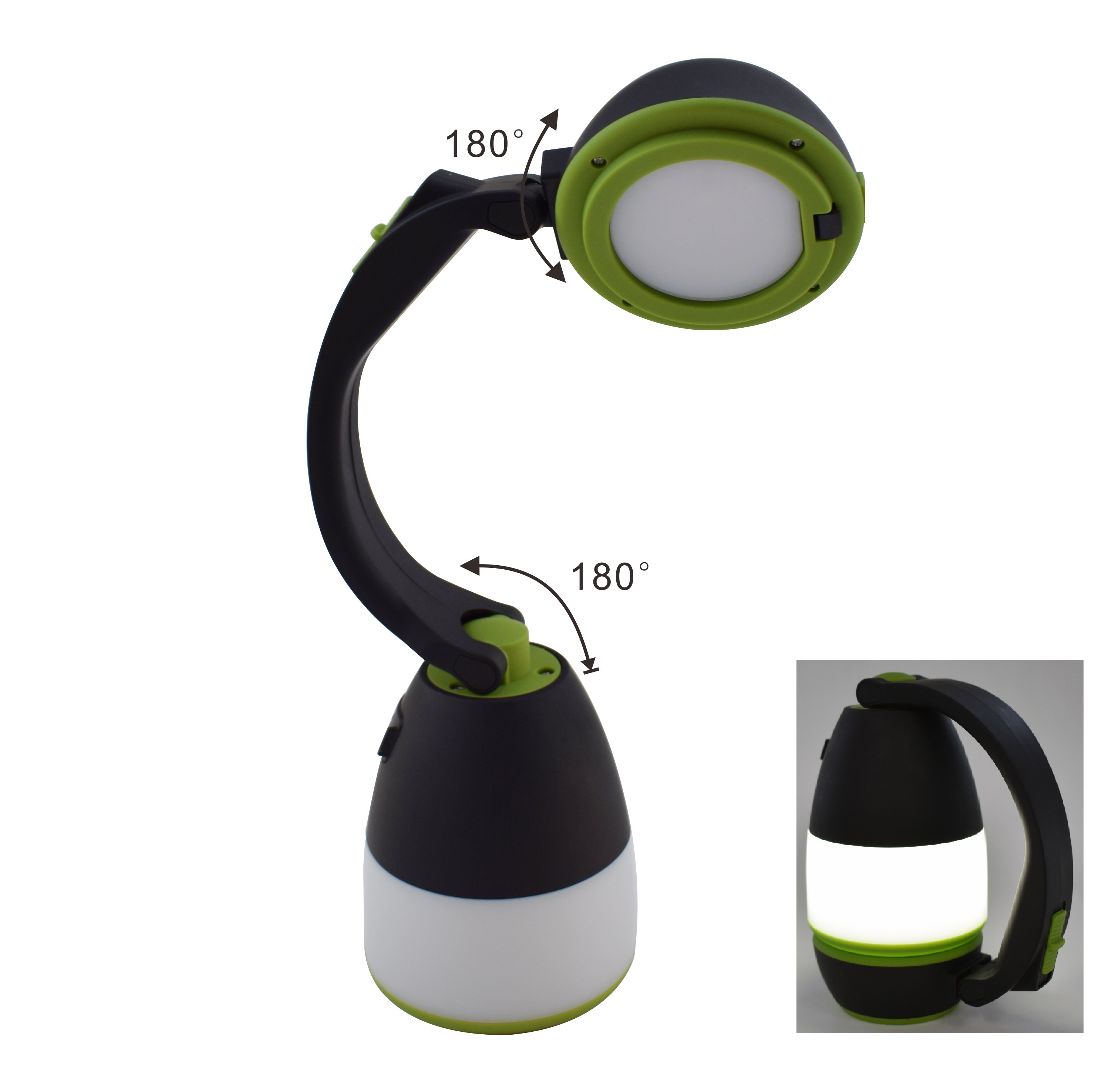Rechargeable Multi-Functional Creative Design Rubber surface 3 IN 1 Lantern Light+Flashlight LED Light+Table LED lamp