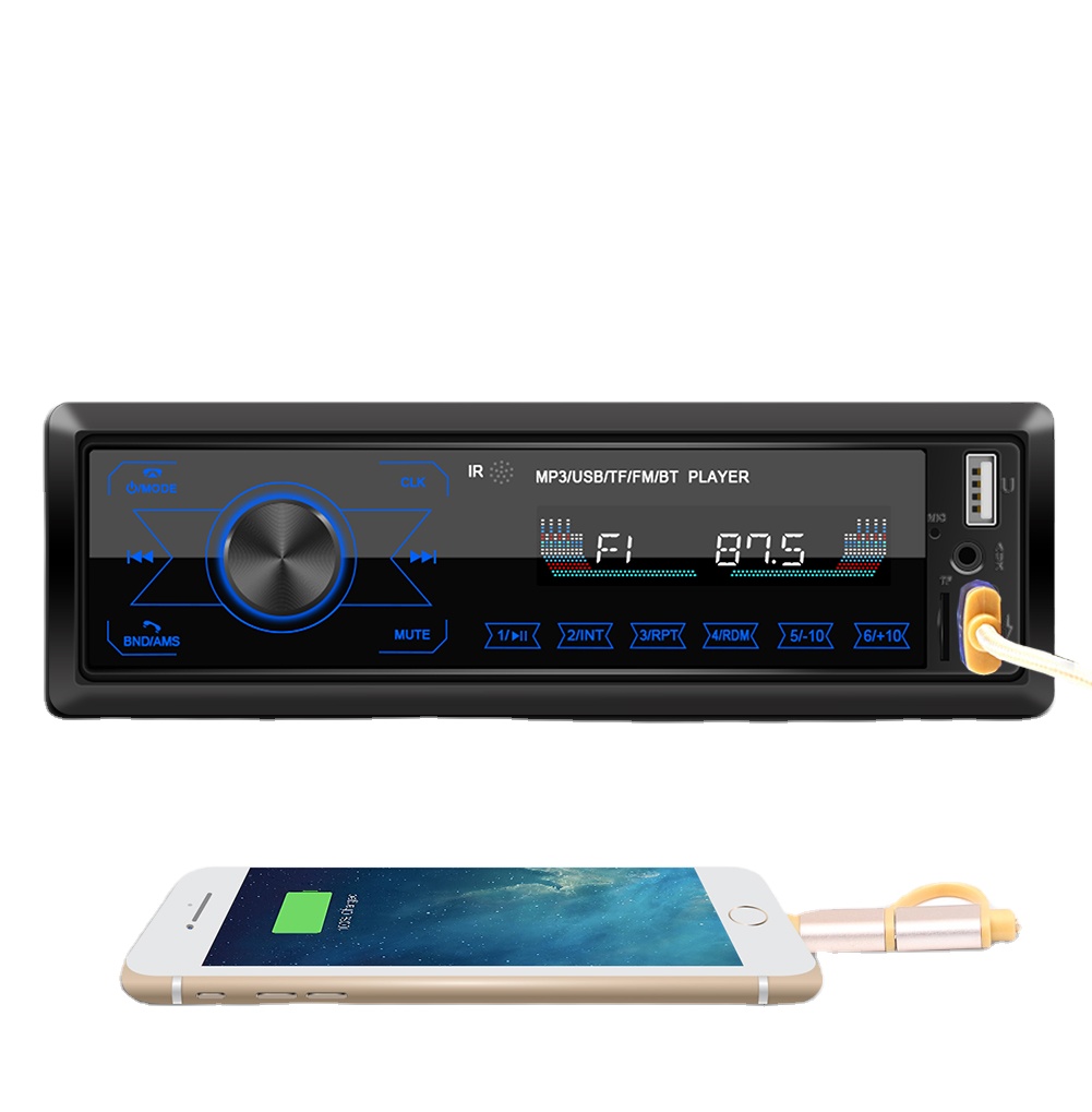 Универсальный автомобильный сенсорный экран радио 1 din MP3-плеер с стерео аксессуарами аудио с AUX/ USB / FM многоязычный
