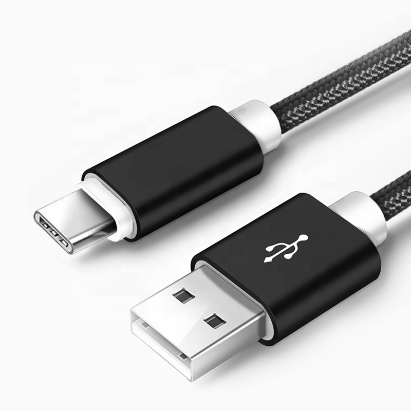 Customized Logo 3FT Hot Sales Black Braid Charging phone cable for Iphone 8 charger