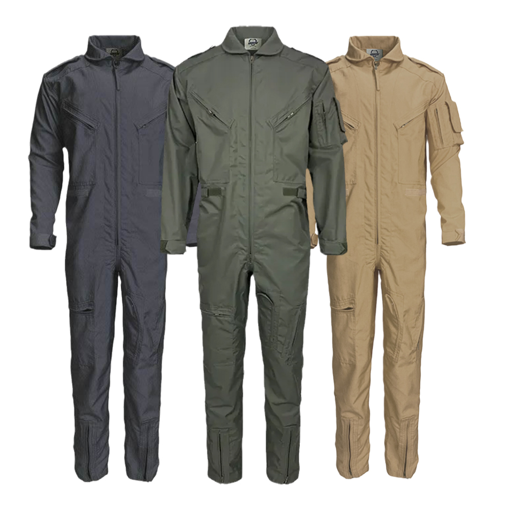 Custom Logo Flying Suits Fire-Resistant Nomex Material Workwear Coveralls Cotton Pilot Uniforms Protective Flying Gear Fireproof