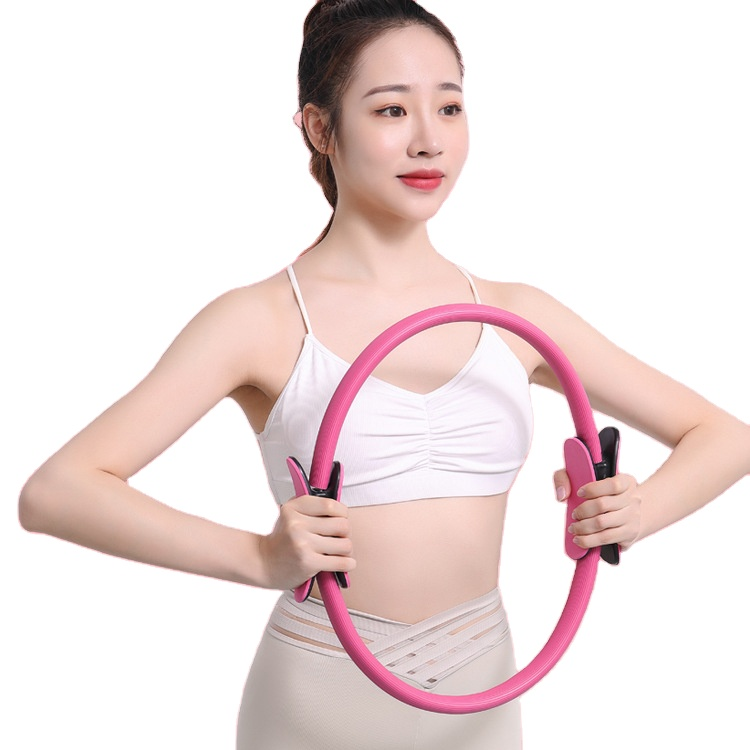 wholesale magic circle charger Yoga pilates ring with double handle Gym Exercise