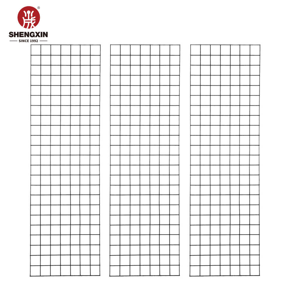Factory Grid Wall Panel Black Metal Wire Mesh Panel For Retail Display Home Decoration