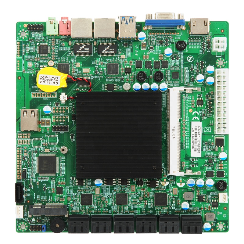 Материнская плата IPFS 4-13 SATA для компьютера, системная плата NAS Intel J1900, Двойная сеть, Промышленная материнская плата mini-atx 17*17 IC9SLAK2