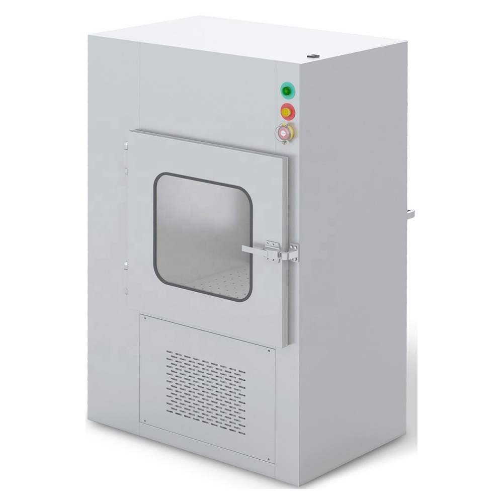 Stainless Steel Laminar Air Shower Pass Box with Mechanical Electrical Interlock System Radiology Equipment Accessory Cleanroom