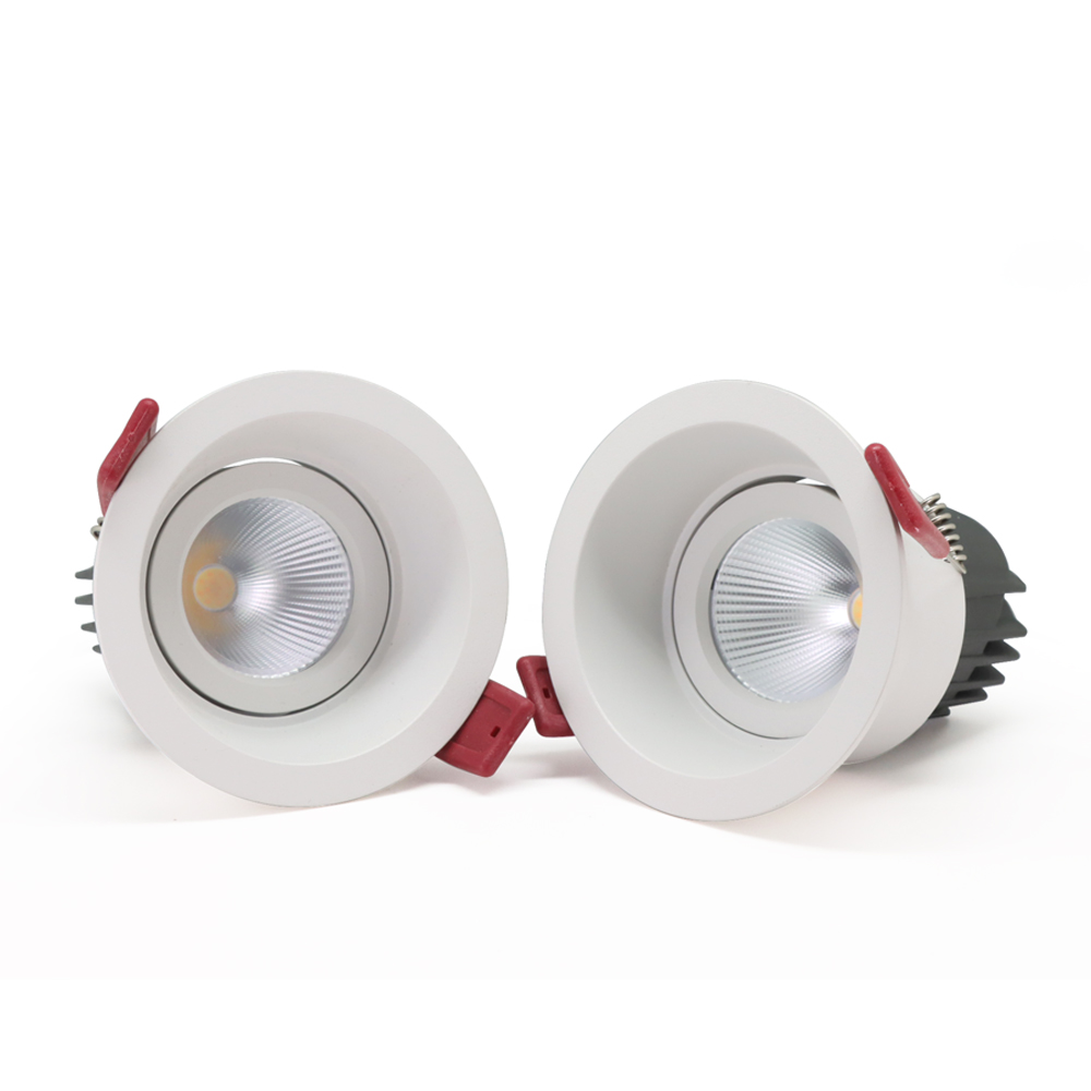 High quality CCT brightness ceiling downlight tuya smart hotel commercial led recessed round downlight anti glare
