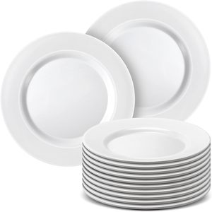 Melamine dinnerware kitchen tableware platos blancos white plates dishes for restaurant