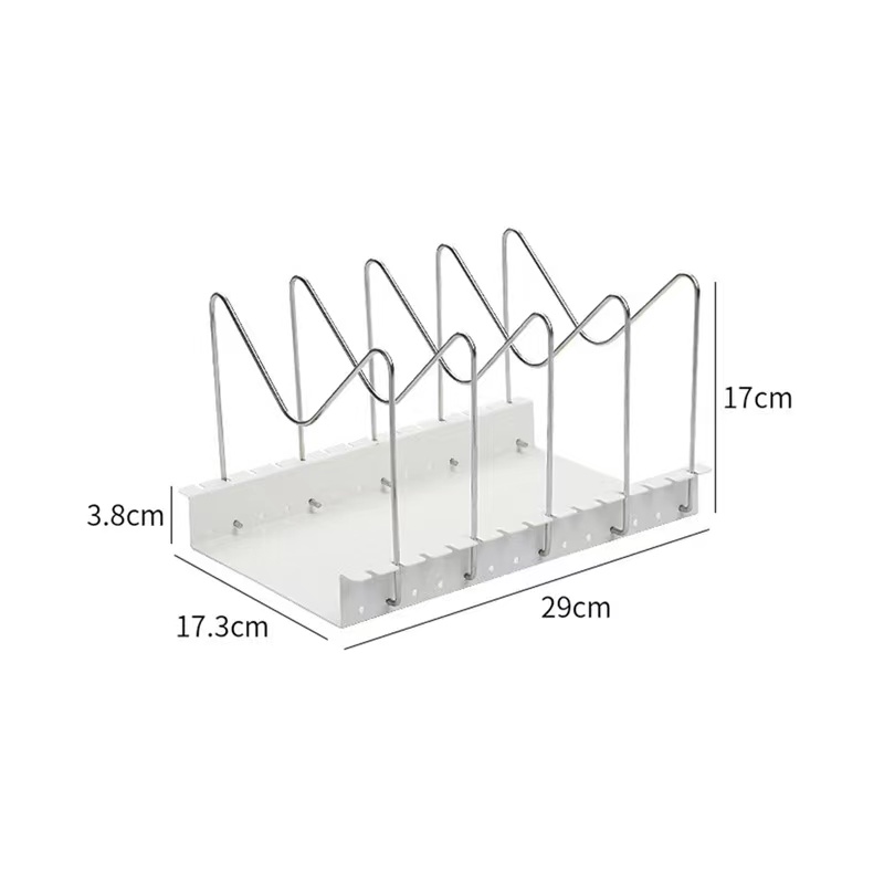 Household kitchen multi-layer pot cover rack
