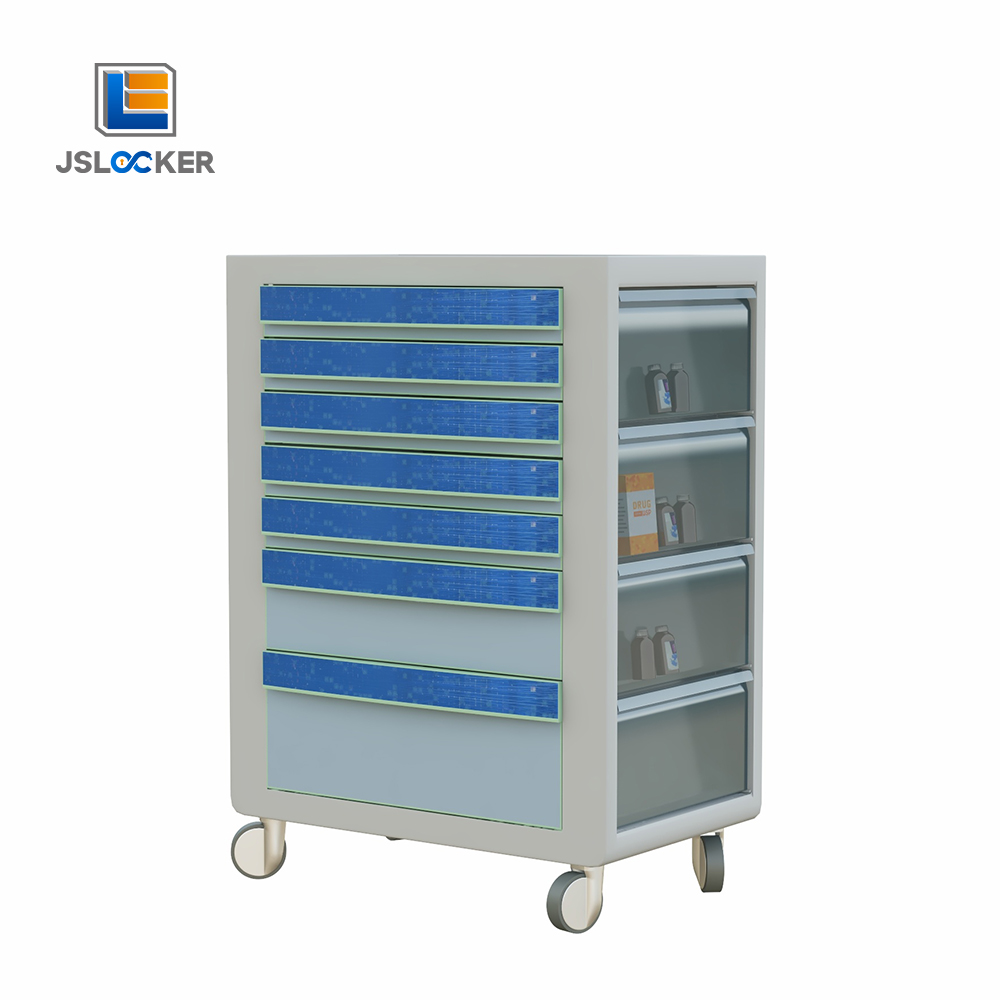 Plastic Mobile Hospital Cabinet Medical Mobile Locker Drug Storage Cabinet Hospital Medicine Storage Cabinet