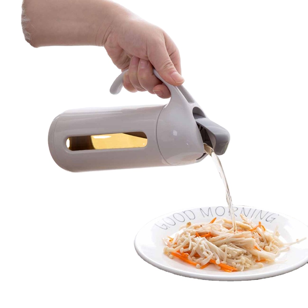 Automatic Oil Bottle Dispenser Oil Vinegar Pot Dispenser Container Sauce Bottle Gravy Boat Cruet Kitchen Tools