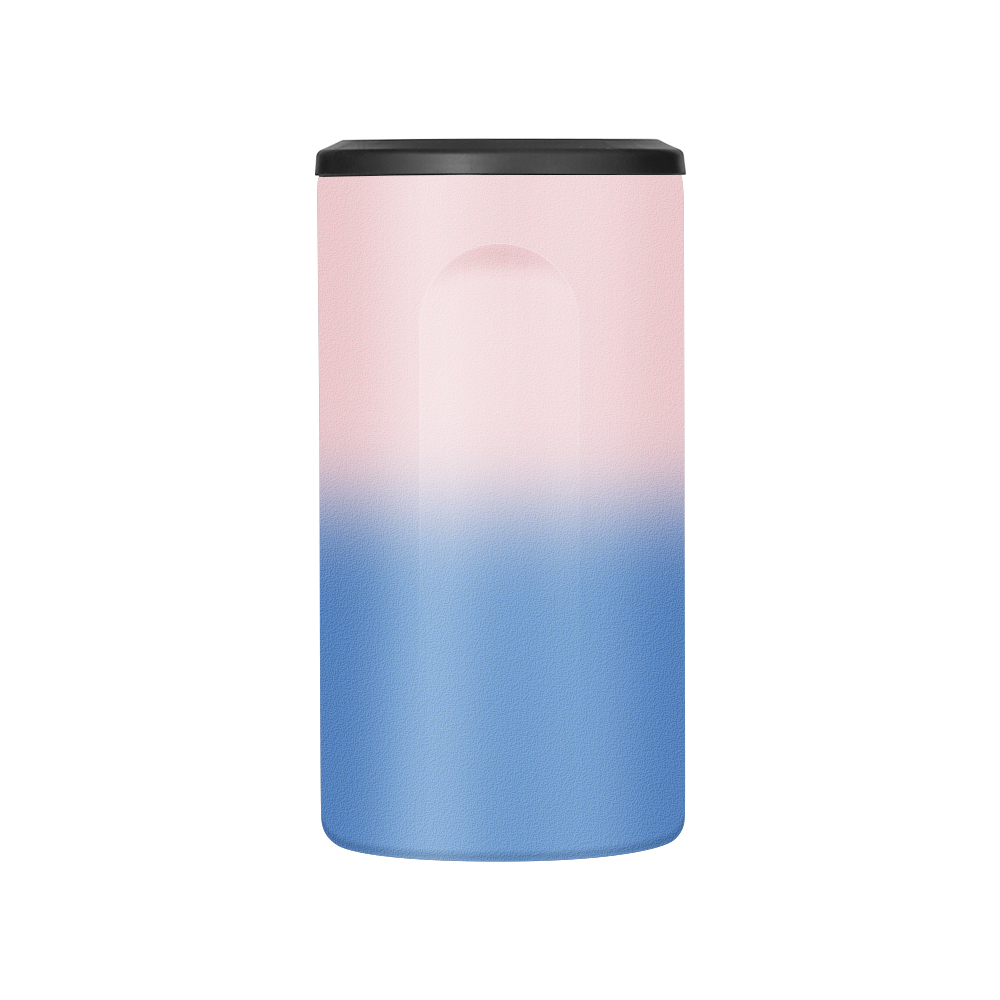450ML double wall stainless steel beer can cooler 15oz non tipping can cooler Double color gradient Beer Can Cooler