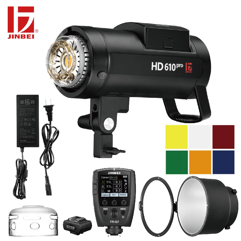 JINBEI HD-610 Pro Kit универсальная версия 600 Вт Внешняя вспышка батареи