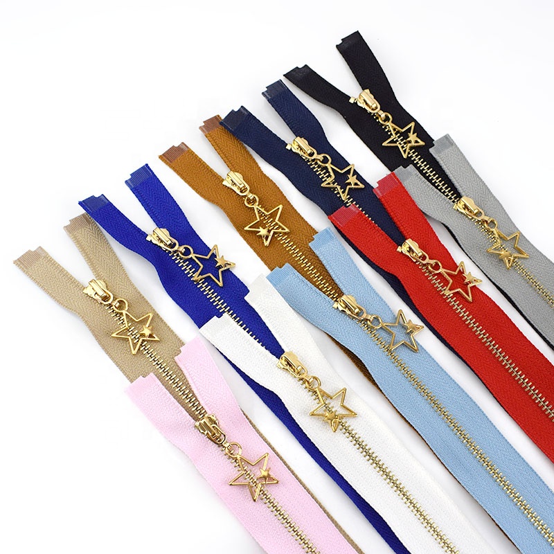 Meetee ZA057 аксессуары для одежды сумки 3 # молнии двойные звезды слайдер молния из сплава