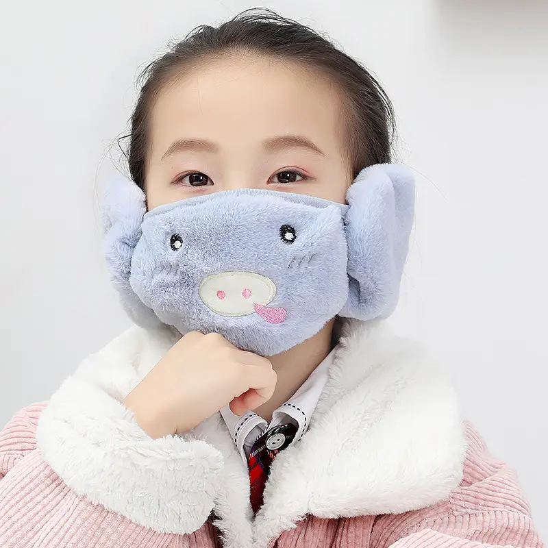 Kids Ear Warmer Ear Cover Outdoor Warm Earmuff Soft Fur Plush Fashion Bag Winter Unisex Spring Style Packing Plastic Color