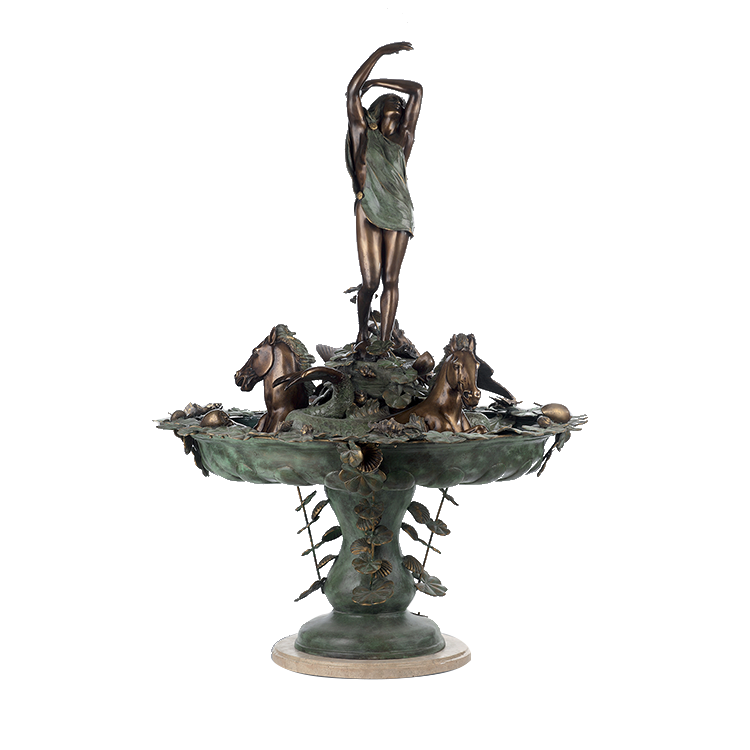 Awakening Water Fountain Outdoor Waterfall Wall Bronze Fountains Water Outdoor