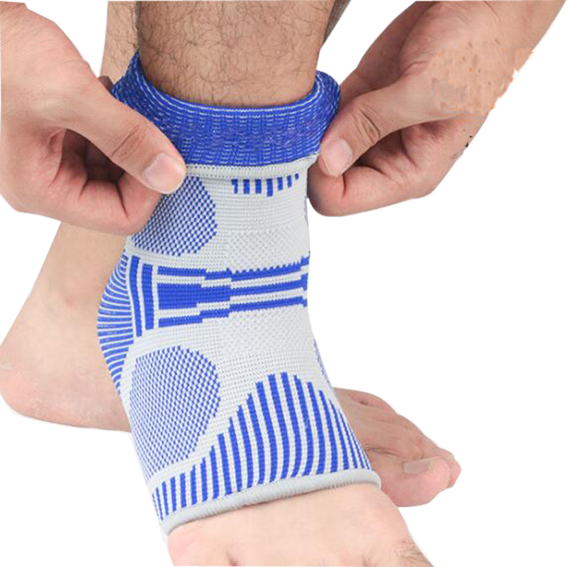 Men Women New Fashion Outdoor Football Sports Running Cycle Knit Compression Ankle Sleeves Support