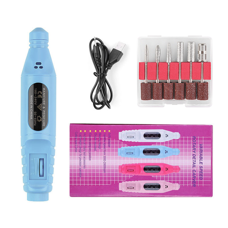 European and American upgraded version of USB cable portable nail tools new nail pen electric polisher nail tools