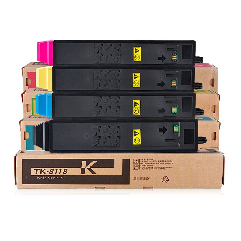 TASKalfa 2460ci 2470ci совместимый цветной тонер порошок картриджи TK8110/8118/8115/8116/8117/8119