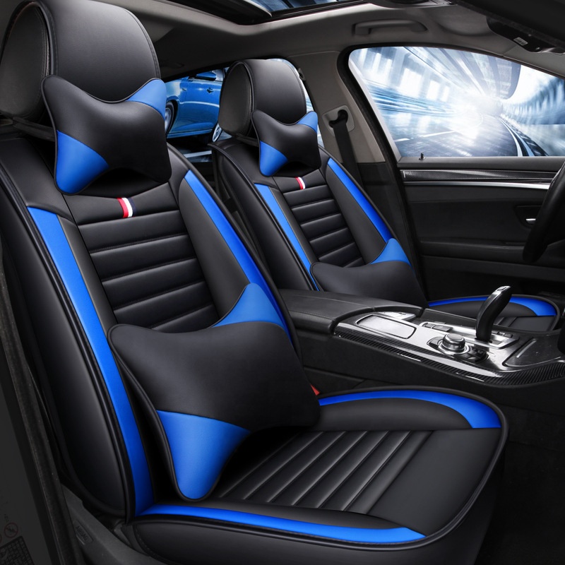Pu Leather Car Seats Cover 5d Car Seat Cushion 13pcs Car Cushion Seat Cover Full Set Universal Waterproof