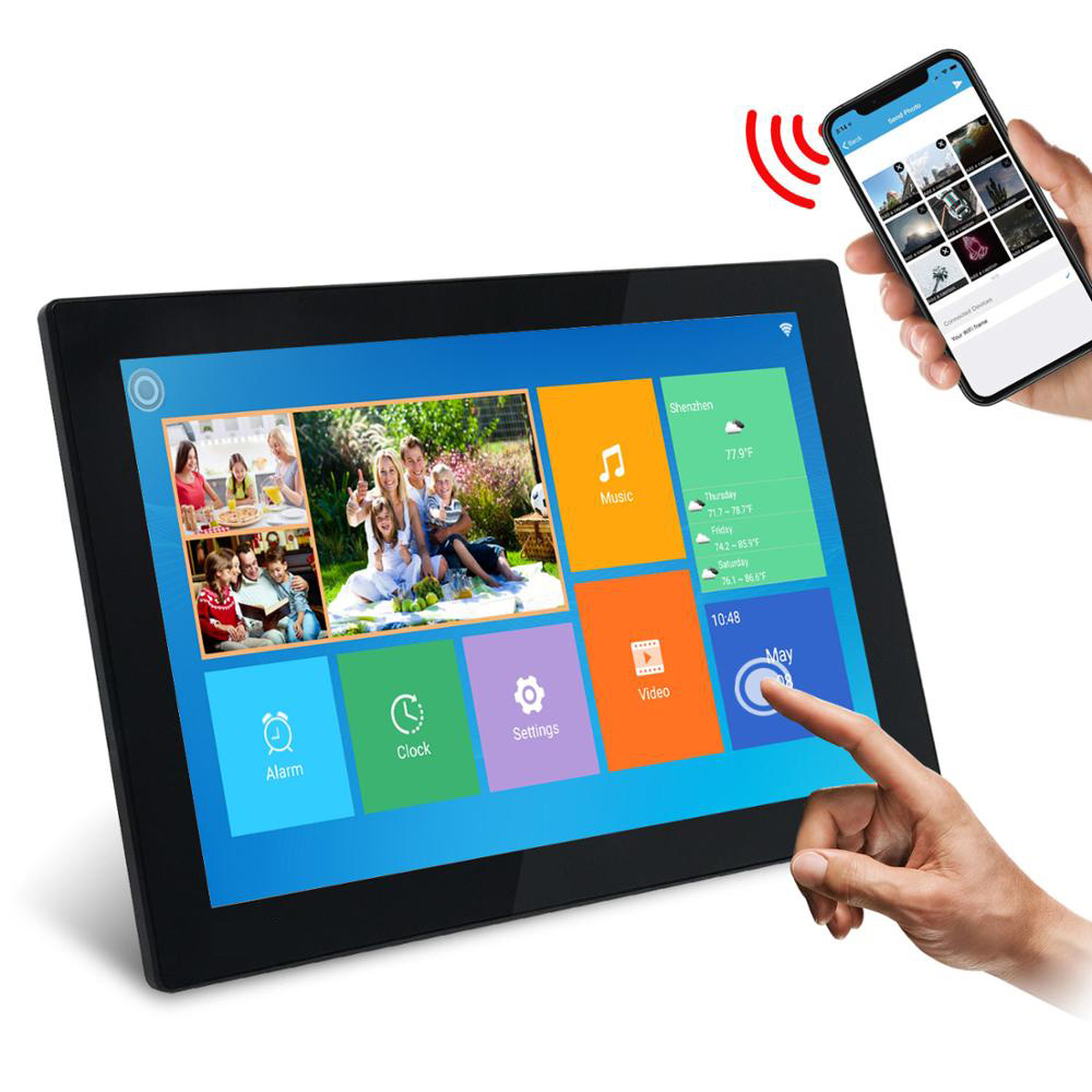 10,1 дюймов HD 16G Android сенсорный экран wifi цифровое Воспроизведение фото видео facebook электронная почта умная фоторамка