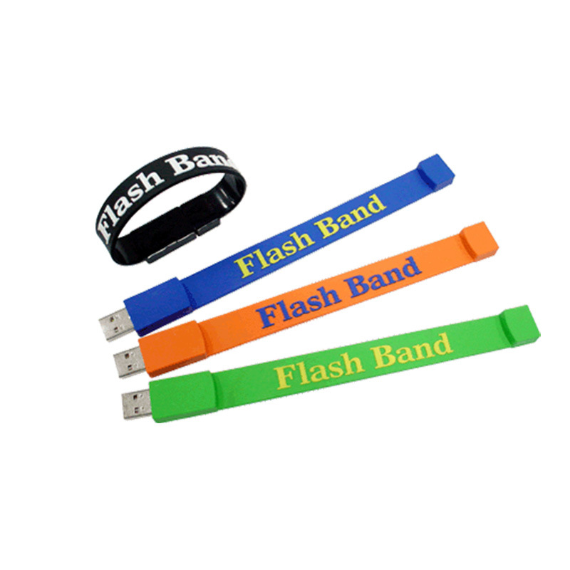 Silicone Bracelet 1gb 2gb 4gb Storage Thumb Stick Wristband Usb Flash Drive