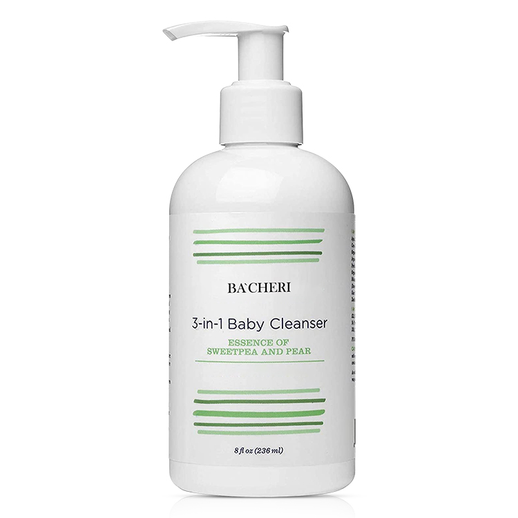 2021 Private Label 3 In 1 Baby cleanser Organic Sweetpea and Pear Gentle Baby Face Shampoo Shower Gel