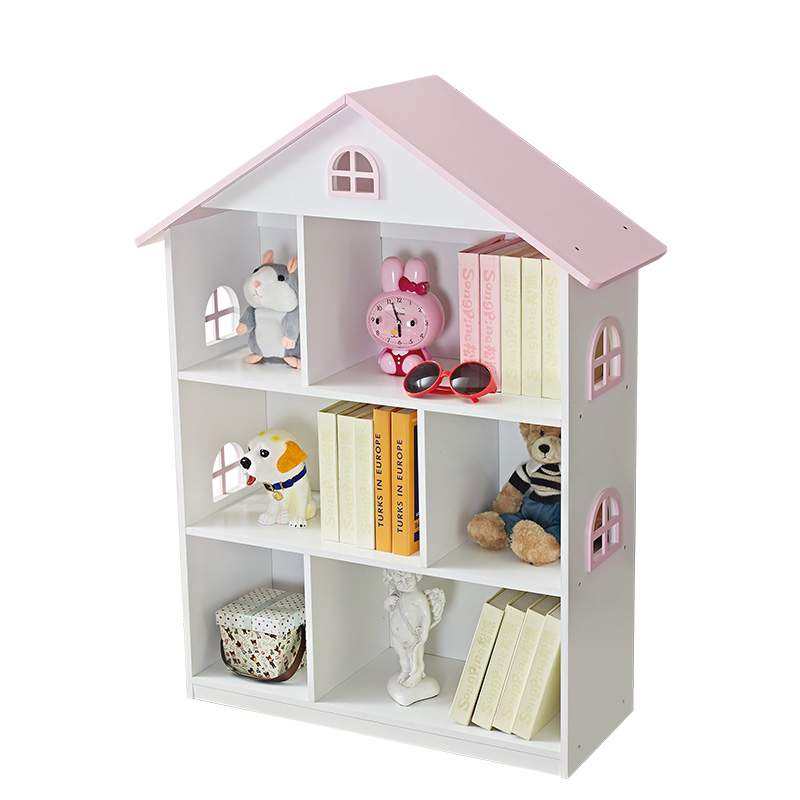 wooden dollhouse kid's bookcase bedroom bookshelf kids furniture
