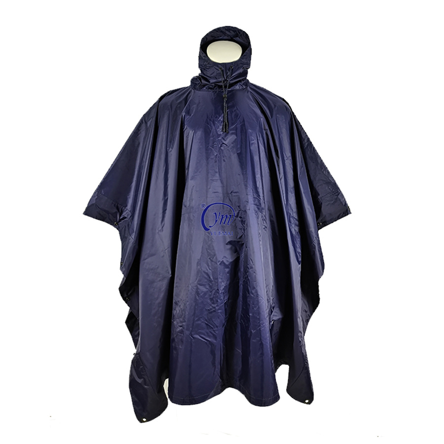 Custom Light weight Tactical Rain Poncho Waterproof Military Camouflage Emergency Raincoat