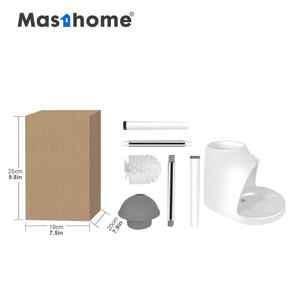 Профессиональный поставщик Masthome, гигиеническая щетка для чистки, набор из плунжера и щетки для туалета, Плунжер для туалета