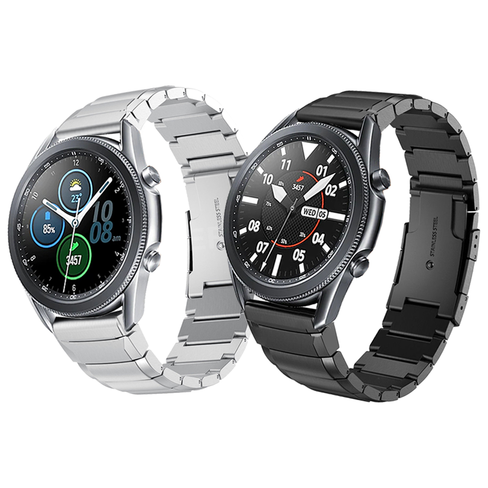 Ремешок из нержавеющей стали для Samsung Galaxy Watch 3 LTE 45 мм, металлический браслет для наручных часов, аксессуары для часов 41 мм