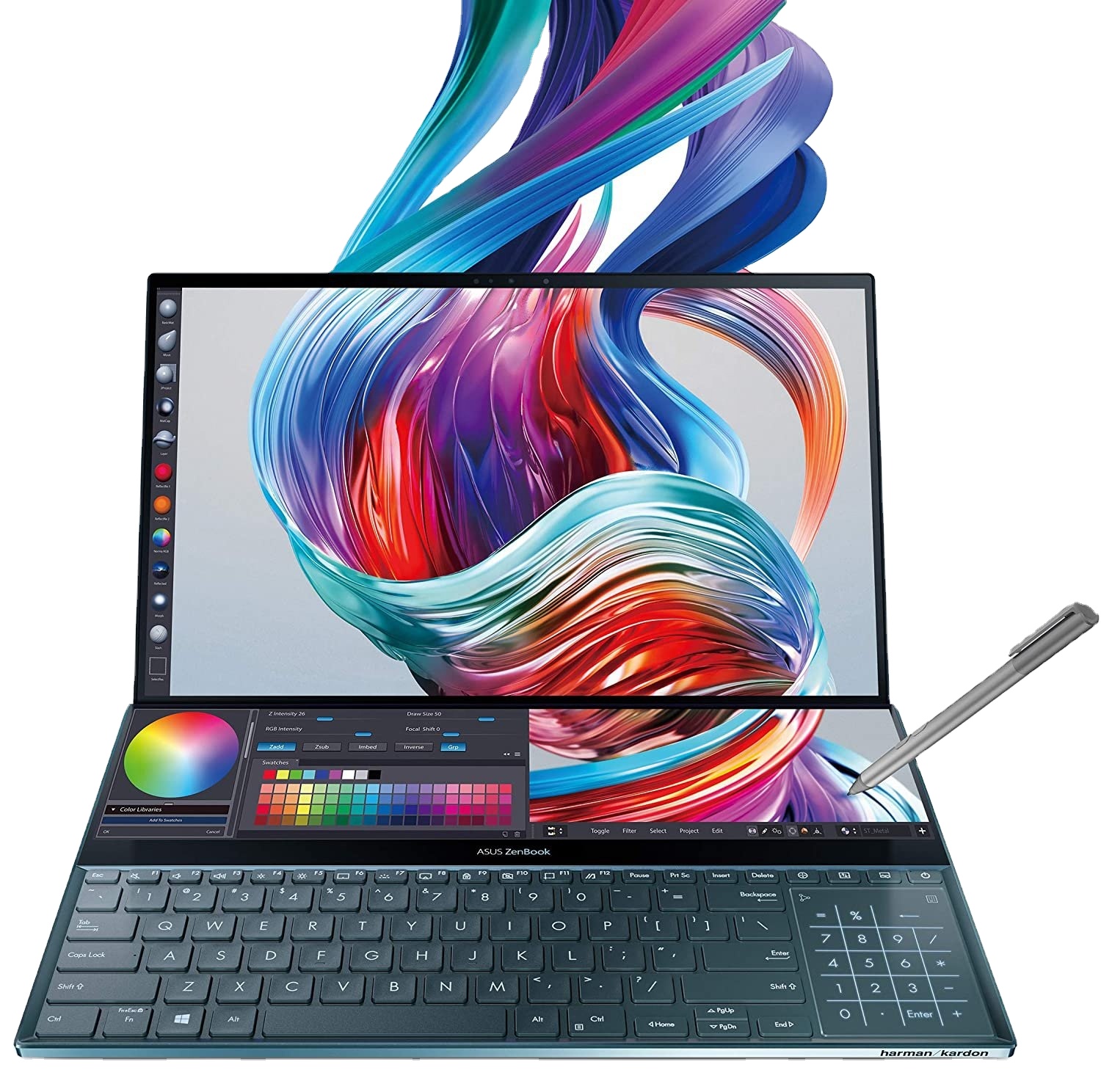 Совершенно новый ноутбук ASU S ZenBook Pro UX581 15,6 дюйма 4K UHD NanoEdge сенсорный дисплей Intel Core i9 9880H 8 ГБ ОЗУ