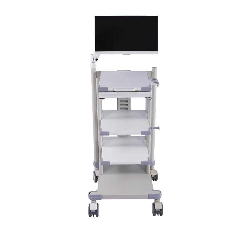 2021 High quality Hospital Endoscope System Workstation Cart Medical Mobile Trolley