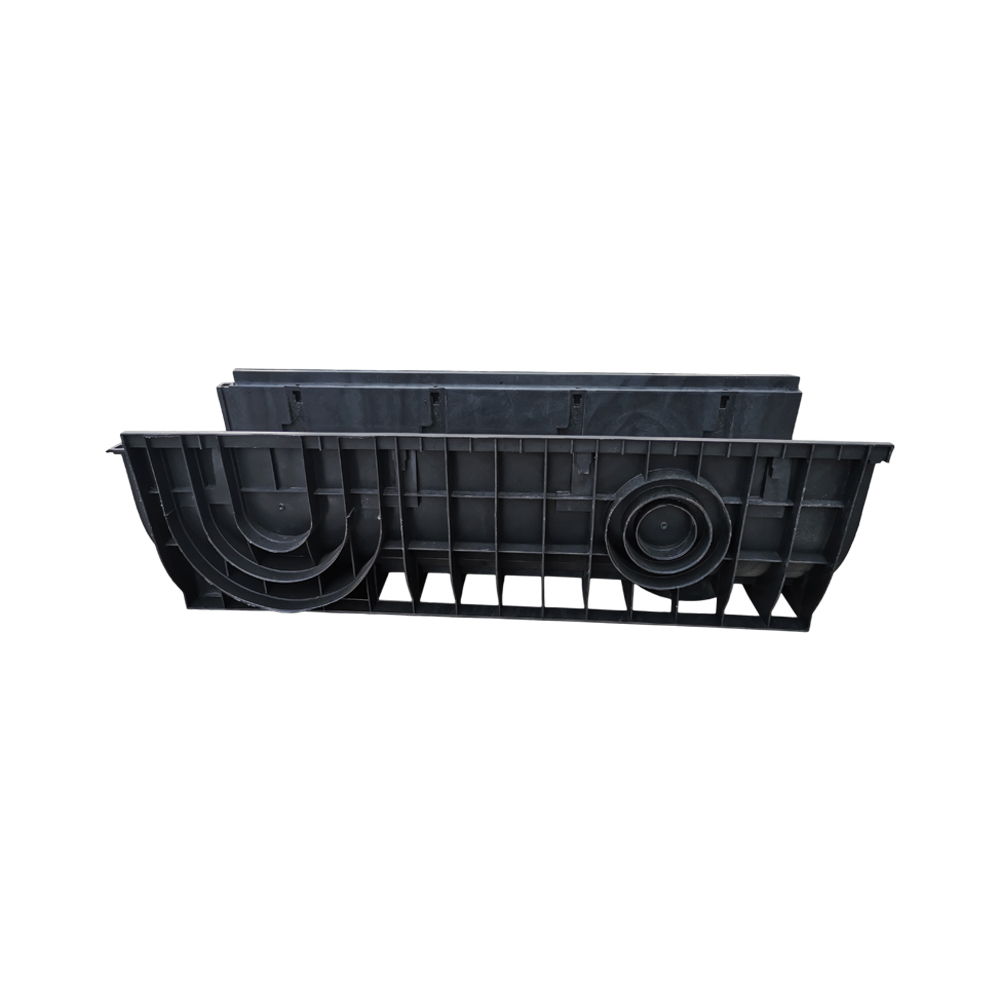 Good quality low price black PE material drainage channel
