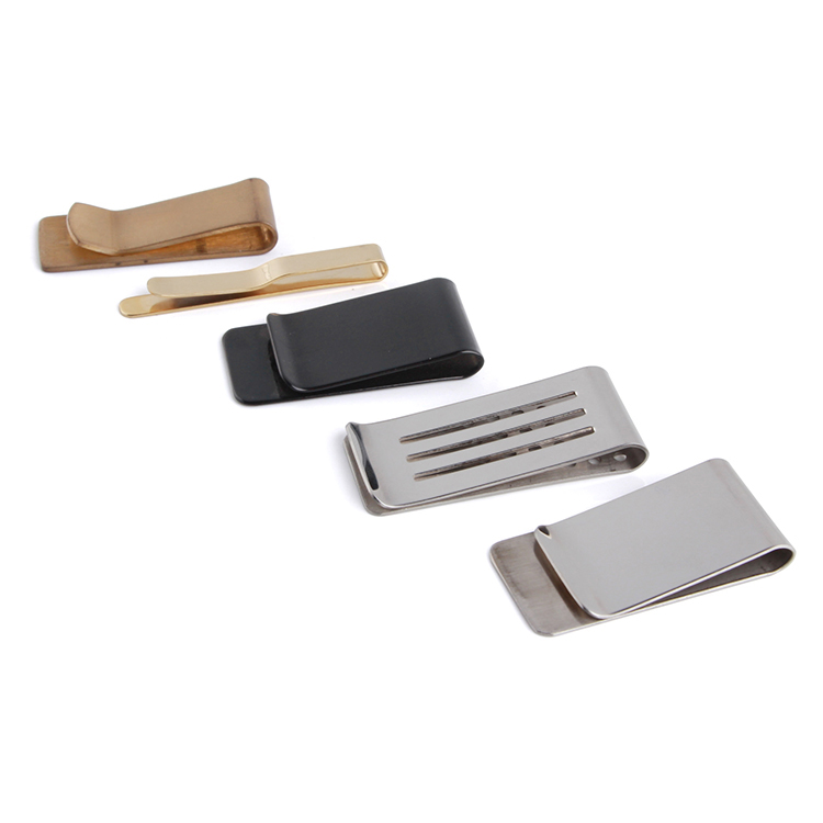 Wholesale Custom Mens Slim Stainless Steel Wallet Money Clip Gold Blank Metal Money Clips For Cash