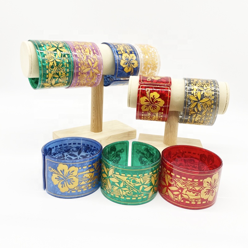 2021 new colors cuff bangles bracelet Polynesia style hawaiian jewelry bangle bracelet