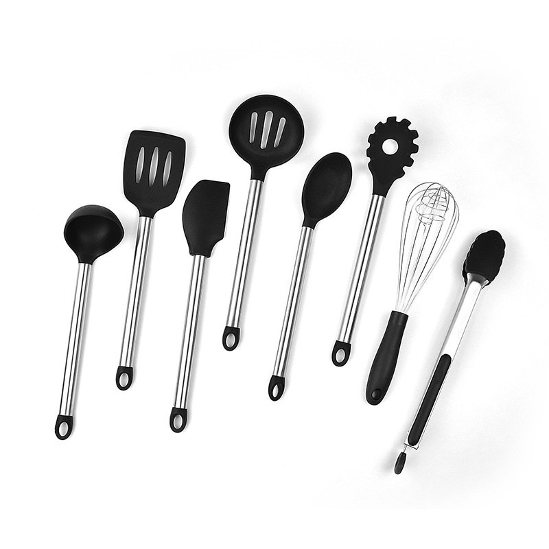 Новый amazon Горячая продажа многоразовый кухонный набор кухонной посуды из нержавеющей стали